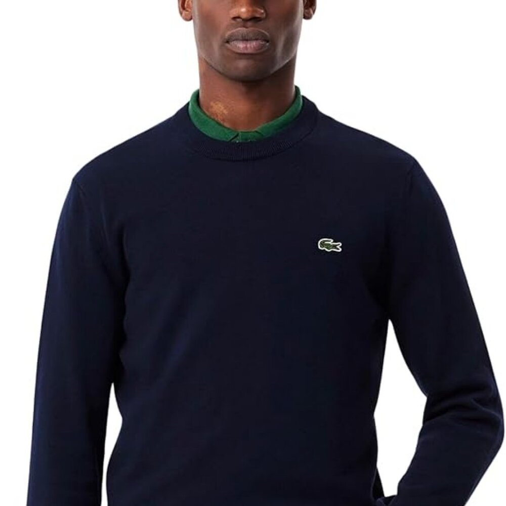 Lacoste Men's Long Sleeve Crew Neck Regular Fit Sweater